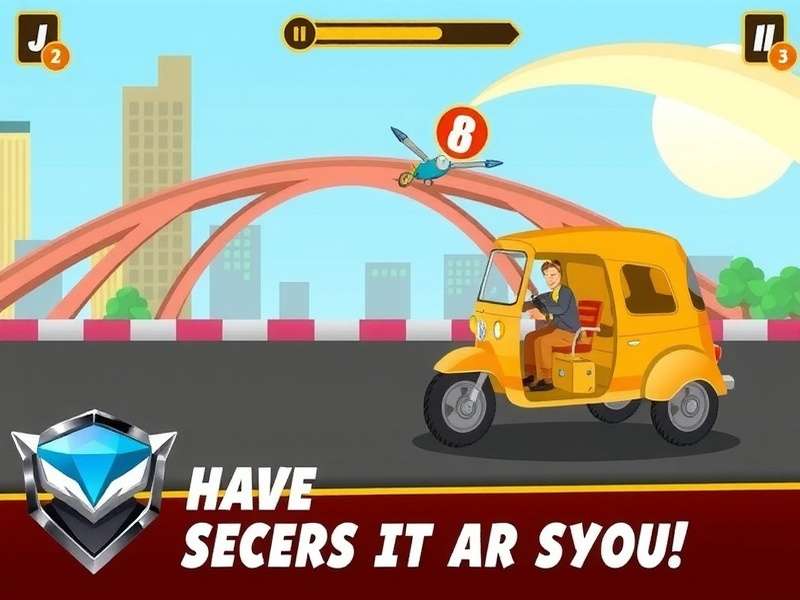 Rickshaw Turbo Rush Game Screenshot